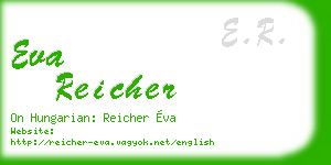 eva reicher business card