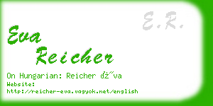 eva reicher business card